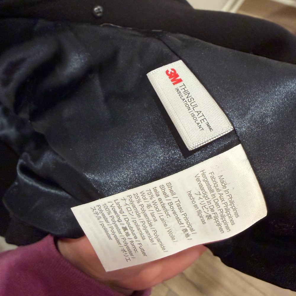 J.Crew Italian double-cloth wool lady day coat Thinsulate - Picture 3 of 6